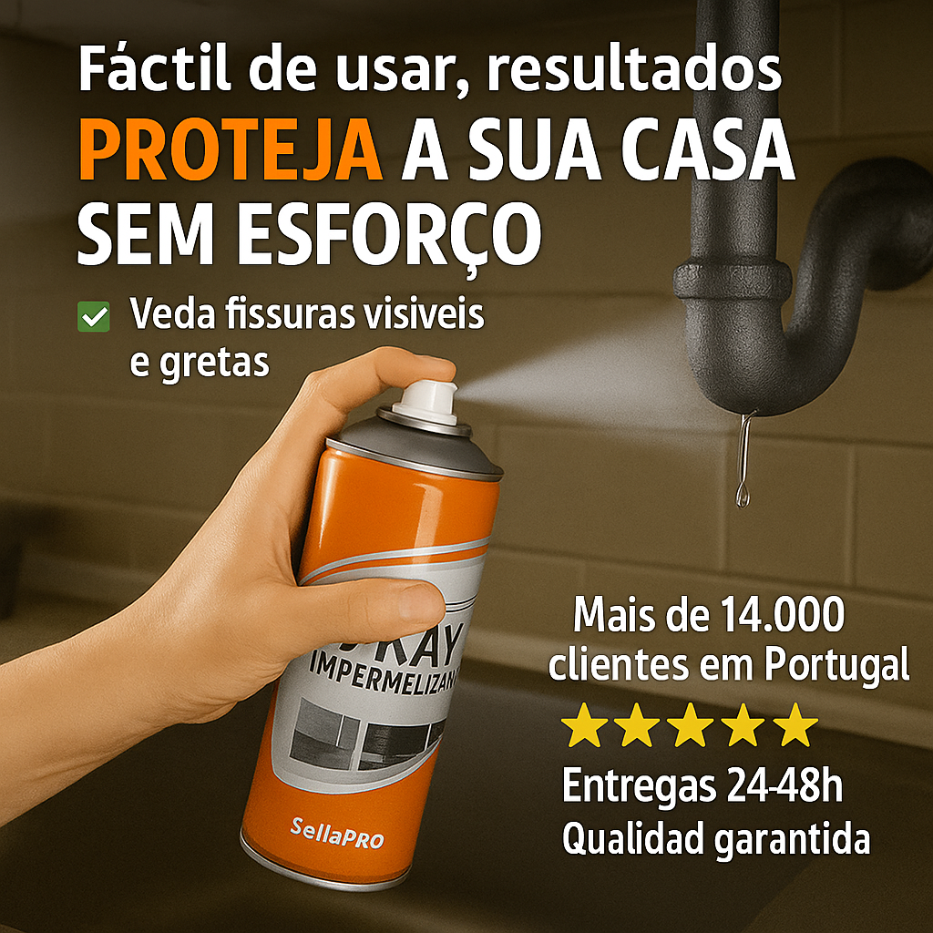 Spray sellador de grietas transparente