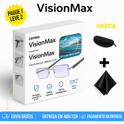 Óculos multifocais VISIONPRO™ + Estojo de couro GRÁTIS