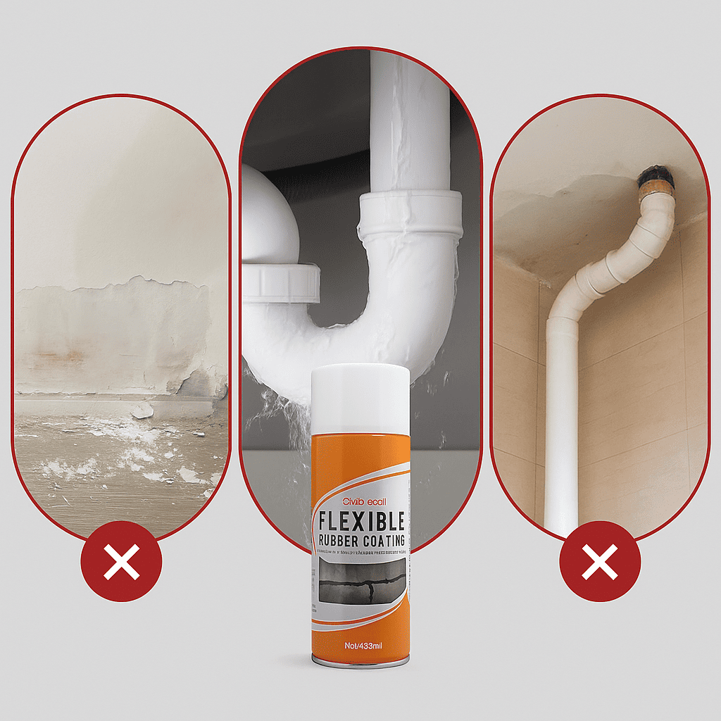 Spray sellador de grietas transparente